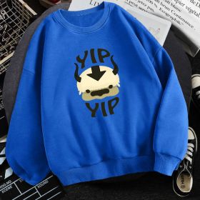 Man New Fleece Sweatshirts Avatar The Last Airbender (Option: 02.Blue-2XL)
