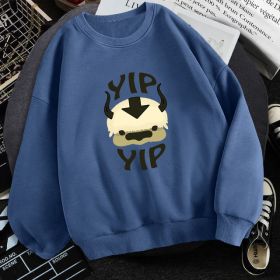 Man New Fleece Sweatshirts Avatar The Last Airbender (Option: Haze Blue-2XL)